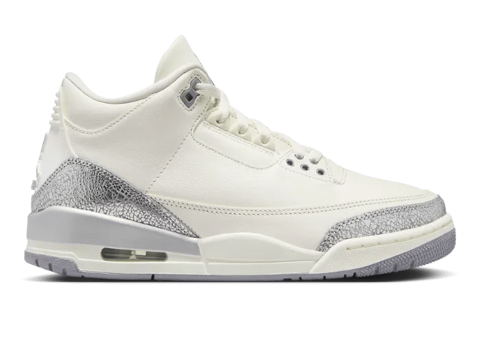 その他 AIR JORDAN 3 RETRO Air Jordan 3 Retro Womens (Sail/Cement Grey/Metallic Silver